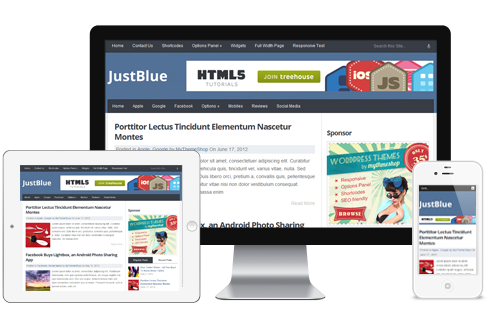 JustBlue-WordPress-Theme