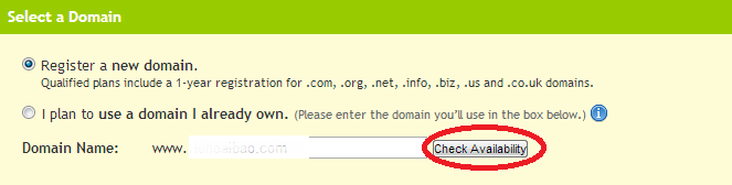 select domain